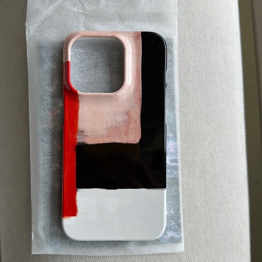 iPhone 14 pro plastic case from Thesociety36. Brand new, no issues, never used.